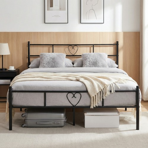 Heart design metal bed frame - heart,