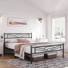 Metal Bed Frame Double 4ft6