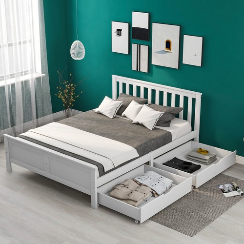 4ft6 double bed frame - 4ft6,