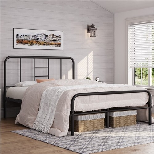 4ft6 double metal - bed, frame