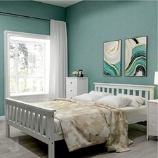 4FT Small Double Wooden Bed