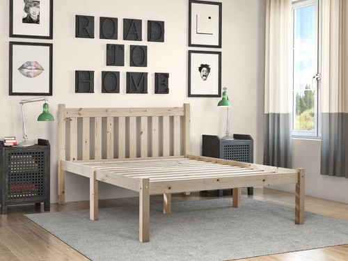 Double 4ft solid - double, pine