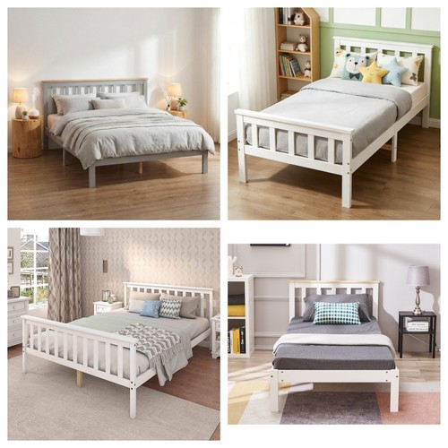 Solid wooden bed frame - wooden,